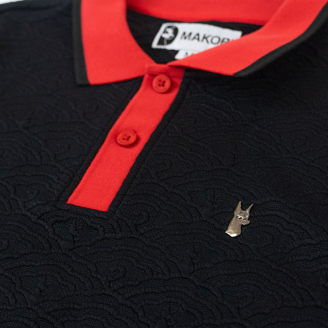 M384 Bellagio Knit Polo (Black)