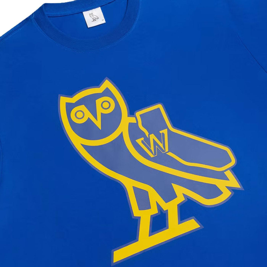 OVO® / NBA Golden State Warriors T-Shirt (Blue) Detail | October's Very Own