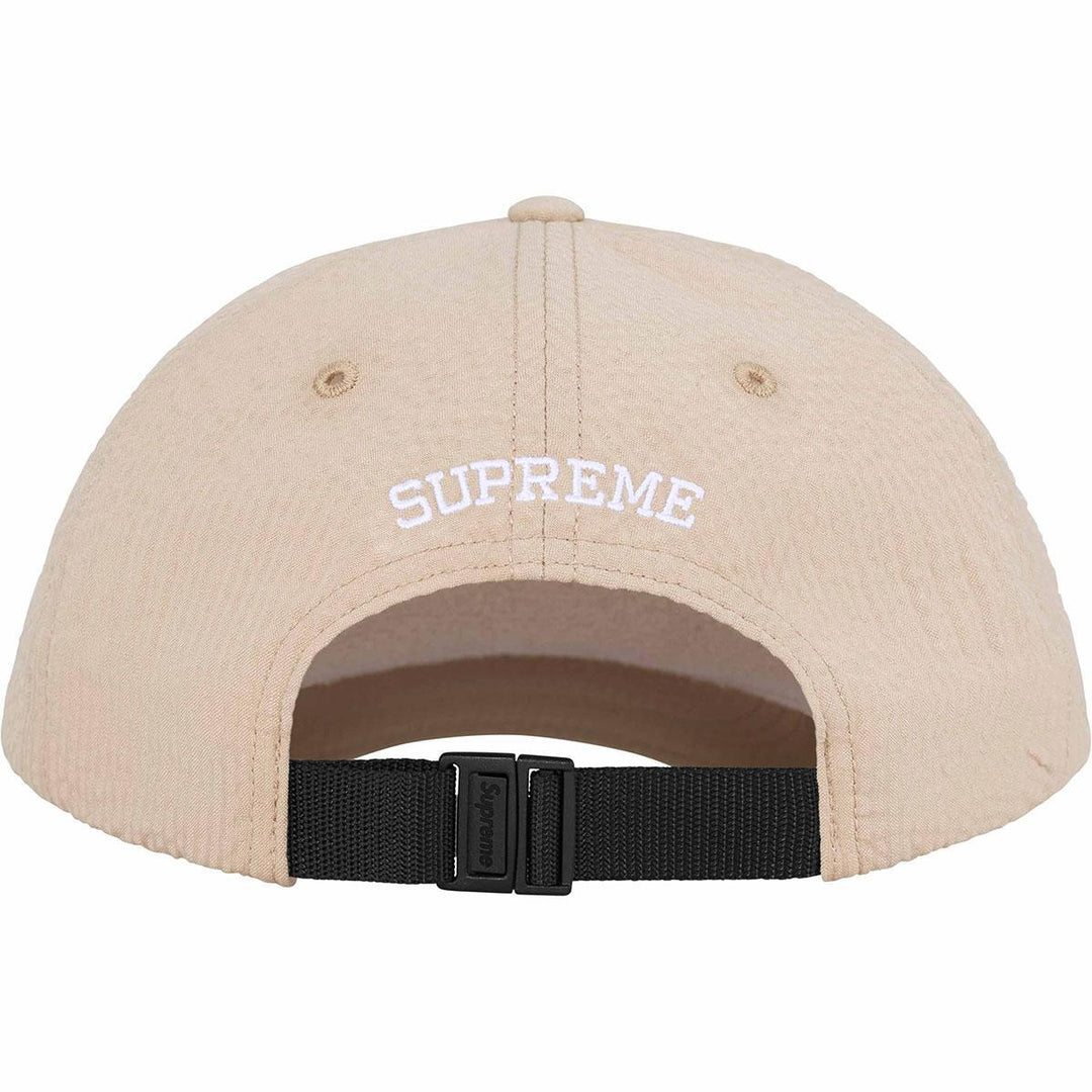 Seersucker S Logo 6-Panel Hat (Tan)