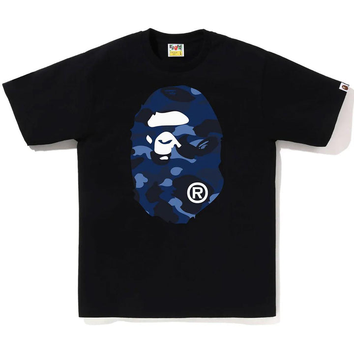 Color Camo Big Ape Head Tee (Black/Navy)