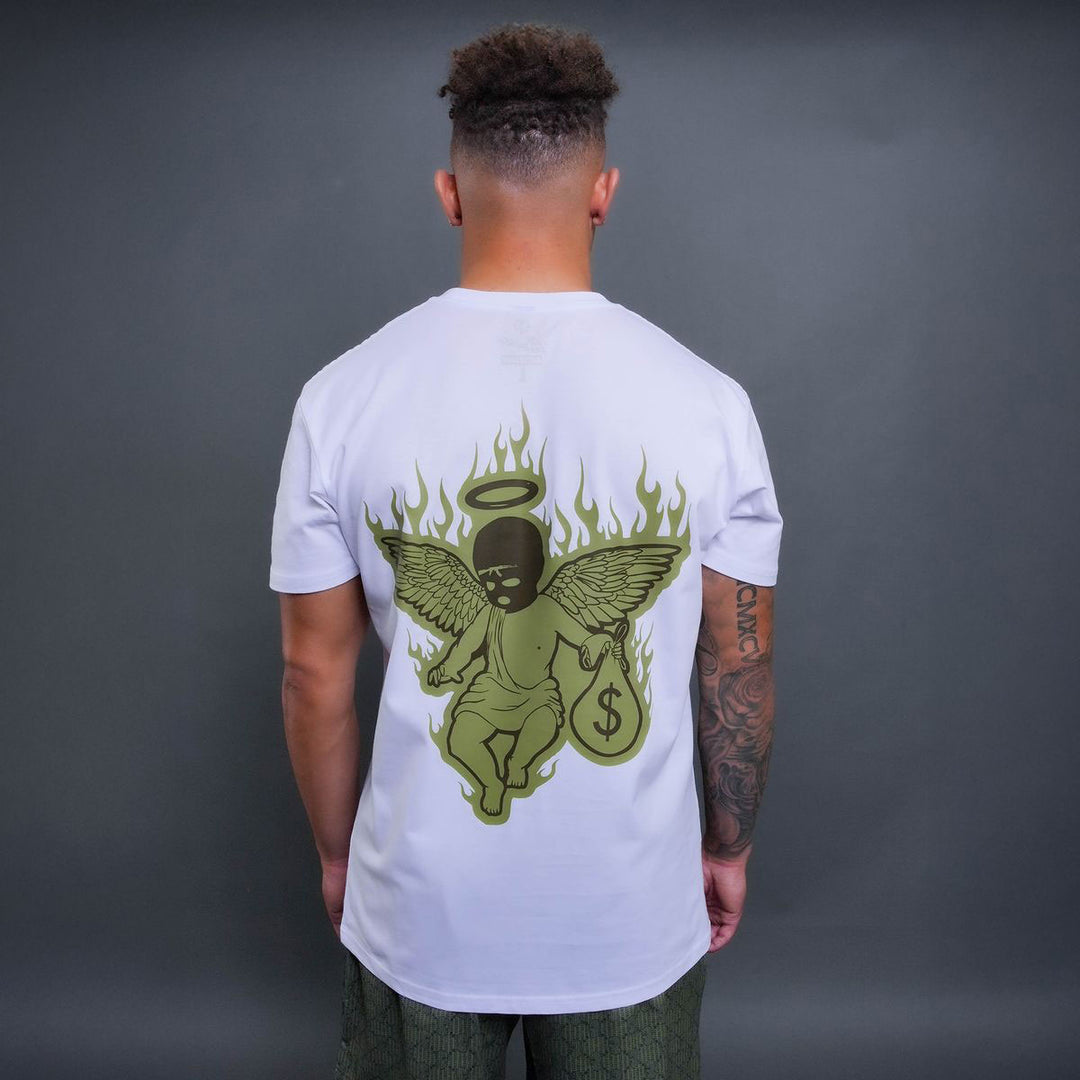 Heavy Camo Mask Tee (White)