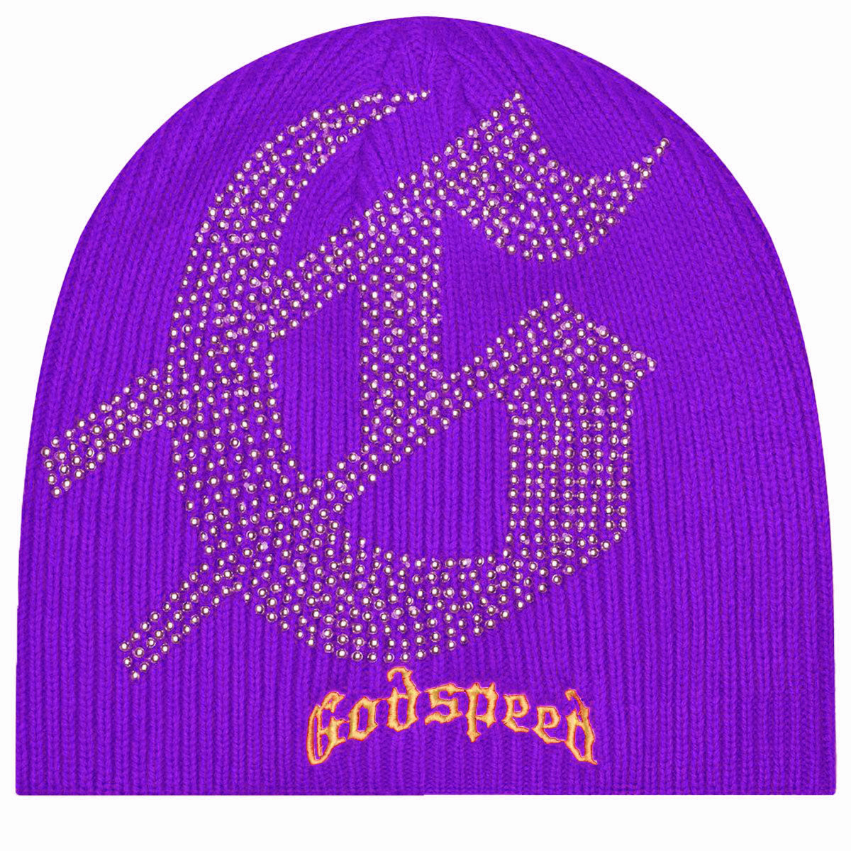 G Logo Studded Beanie (Purple) | Godspeed New York – Urban Street Wear