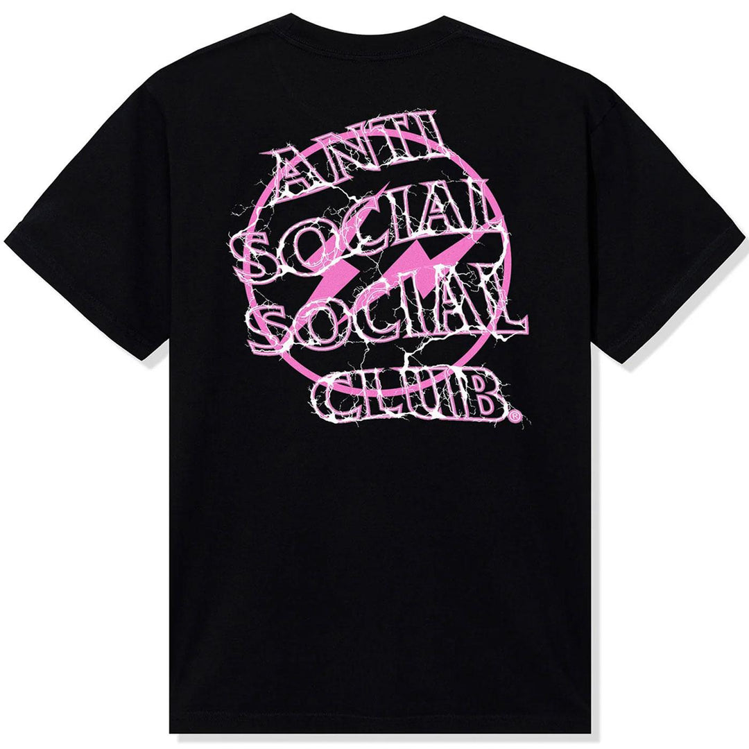 Shirt Anti Social Social Club Black And Pink ASSC X Fragment