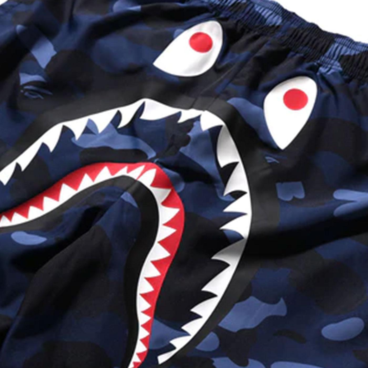 BAPE Color Camo Shark Beach Shorts (Blue) – Urban Street Wear