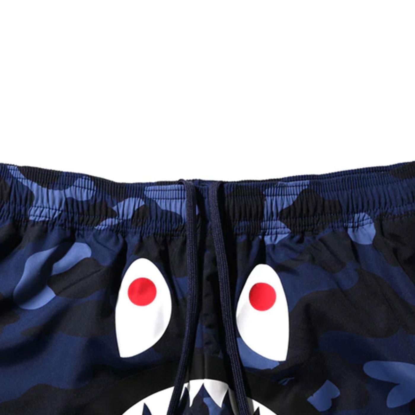 Bape shark cheap shorts blue