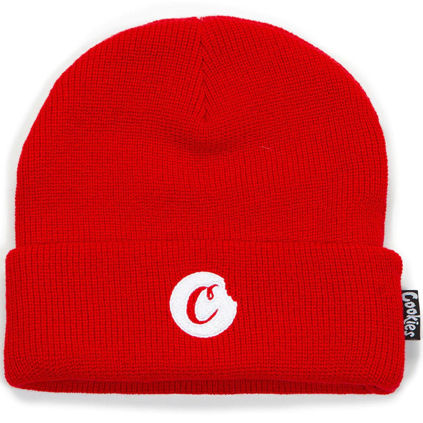 C-Bite Knit Beanie (Red/White) – Urban Street Wear