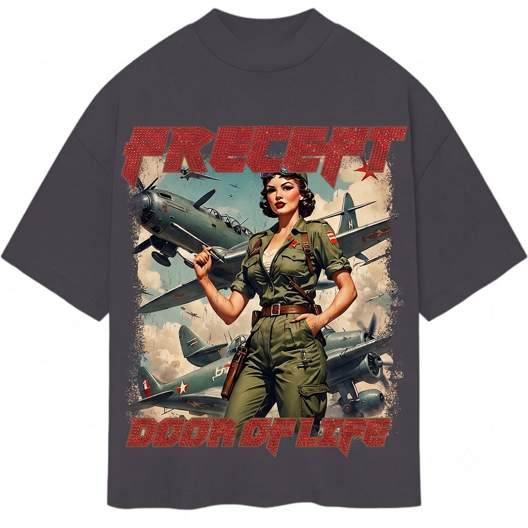 Captain Girl Tee (Grey)