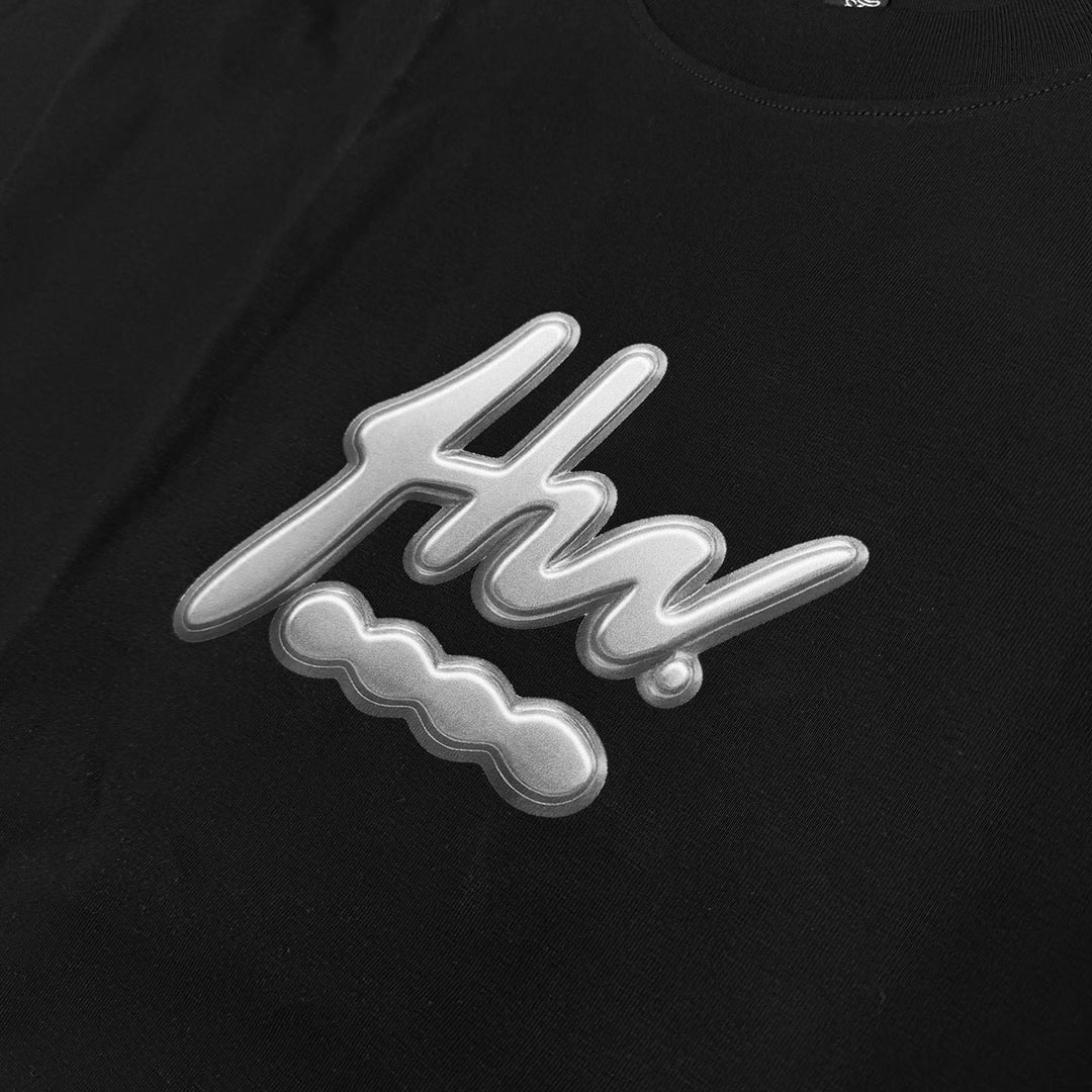 Alloy Silver Oversize Tee (Black)