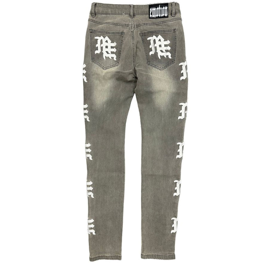 Ash Grey Monogram Denim