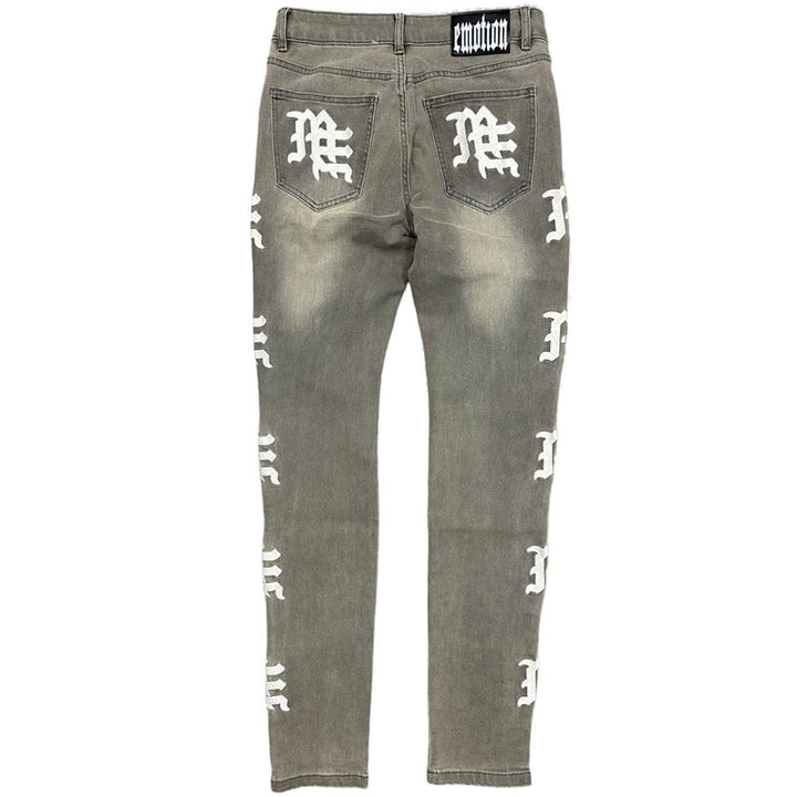 Ash Grey Monogram Denim