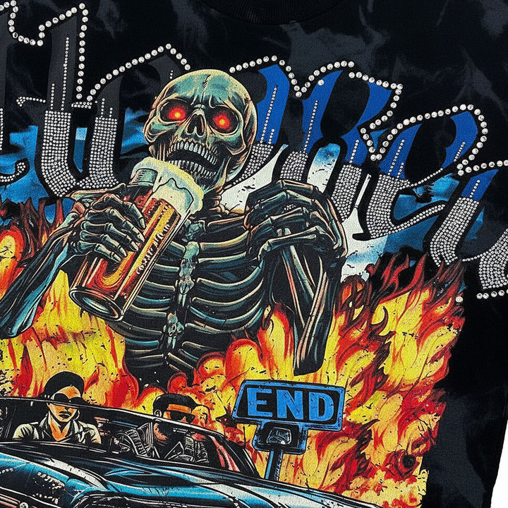 Hooked Cropped Tee (Black)