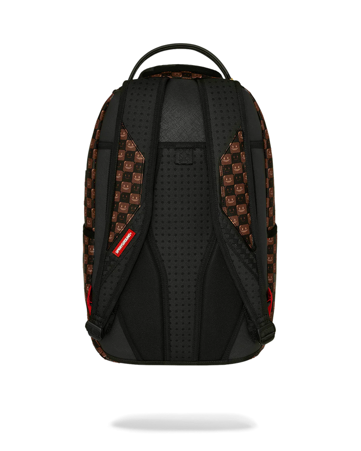 Sharks In Paris WTF Bubble Brown Check Backpack