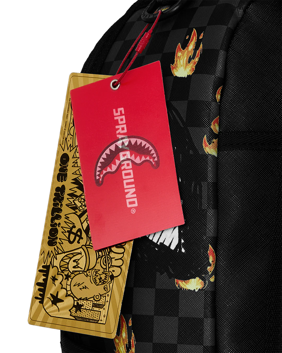 Scribble Fire Check Backpack