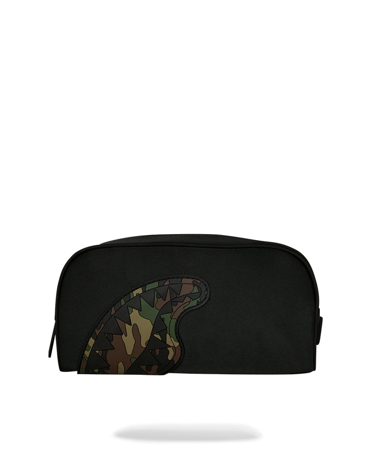 Shark Central Black Nylon Camo Embossed Shark Pouch