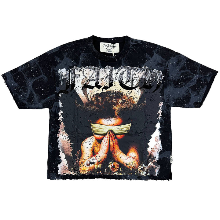 Faith Cropped Tee (Black)