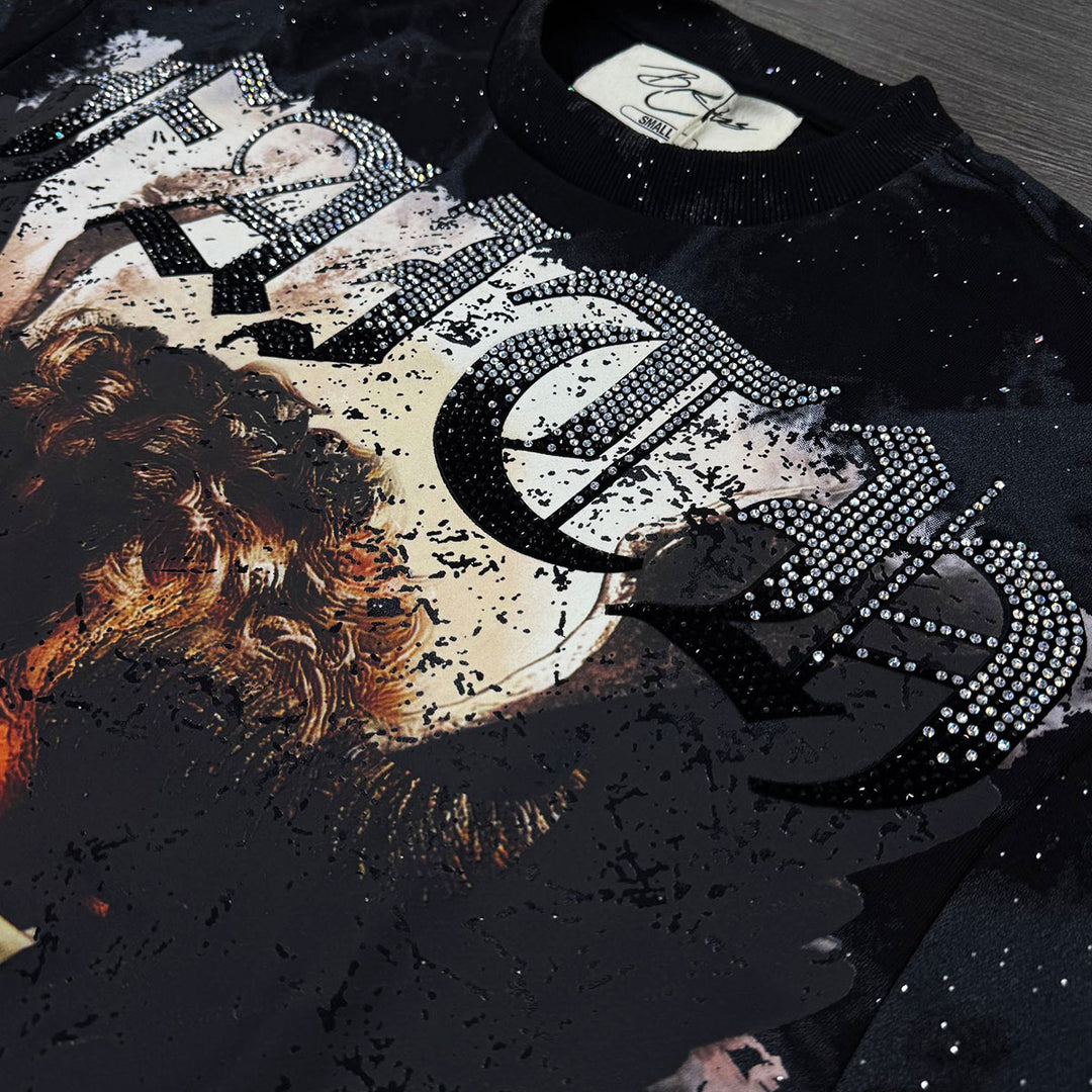 Faith Cropped Tee (Black)