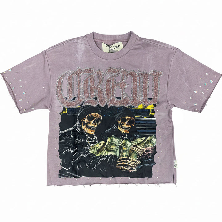 Crew Cropped Tee (Lavender)