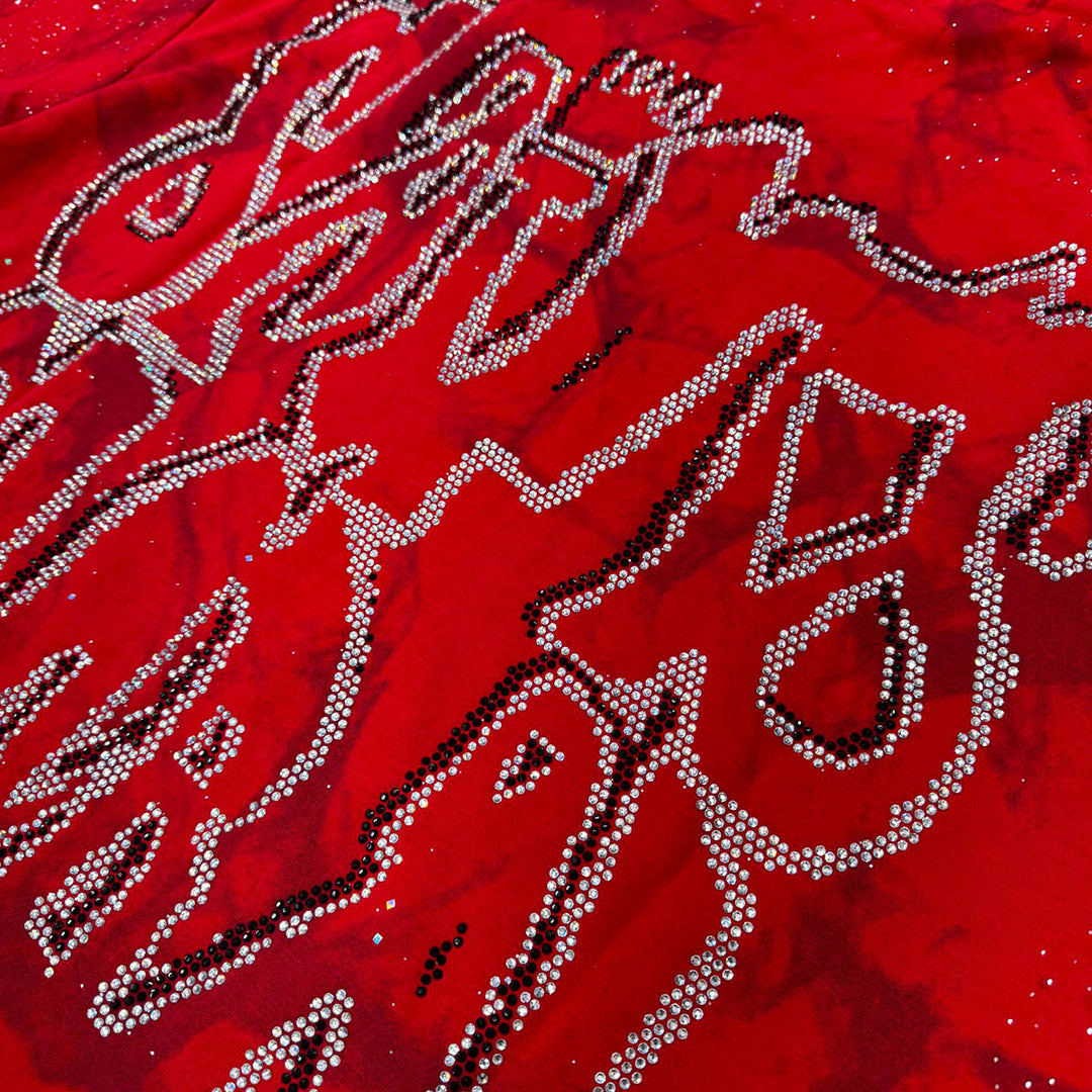 Faith Cropped Tee (Red)