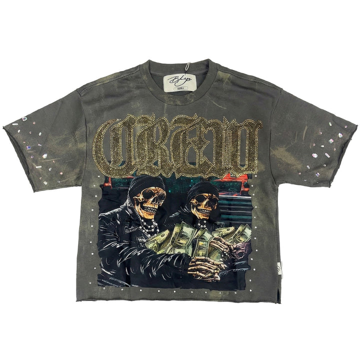 Crew Cropped Tee (Grey)