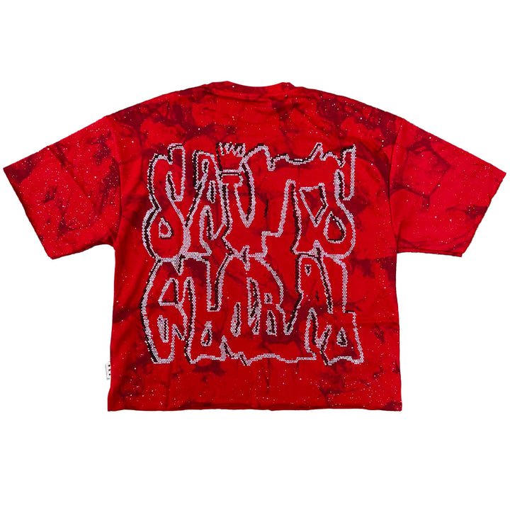 Faith Cropped Tee (Red)