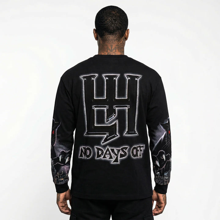 Black Panther Long Sleeve Tee (Black)