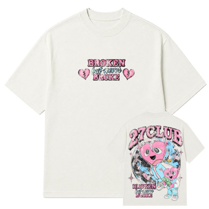 Broke Hearts Tee (Vintage White)