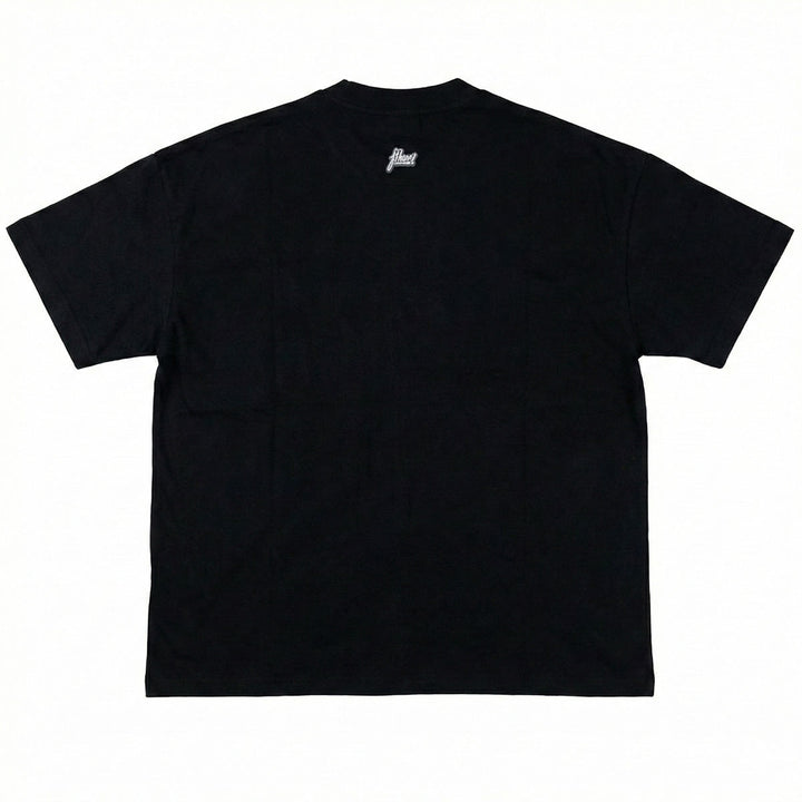 Classic Embroidery Oversize Tee (Black)