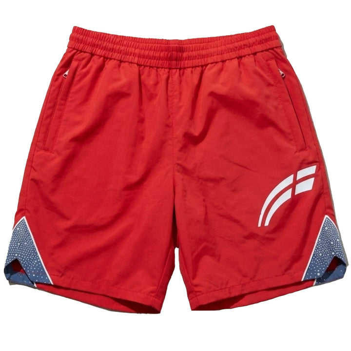 Astral Shorts (Cherry / Steel Blue)