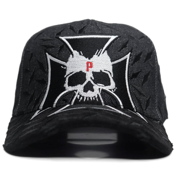 Chopper Steel Snapback Hat (Black)