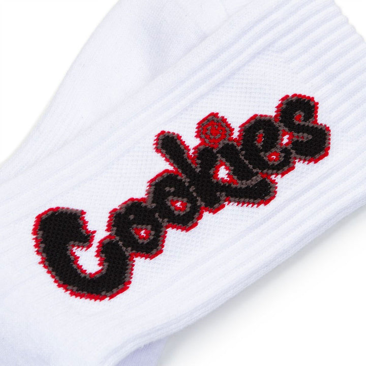 Cookies 3pk Socks White