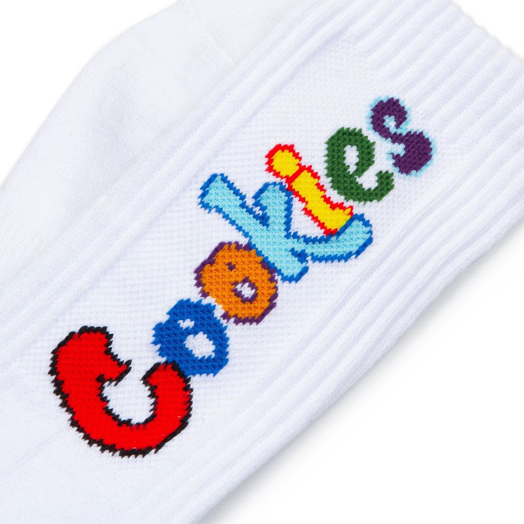 Cookies 3pk Socks White