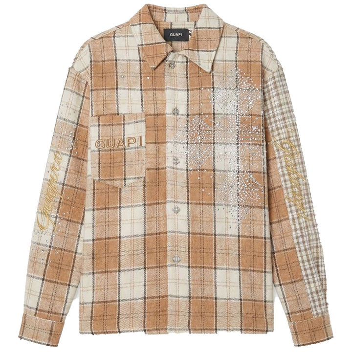 Cross Flannel Shirt (Cream)
