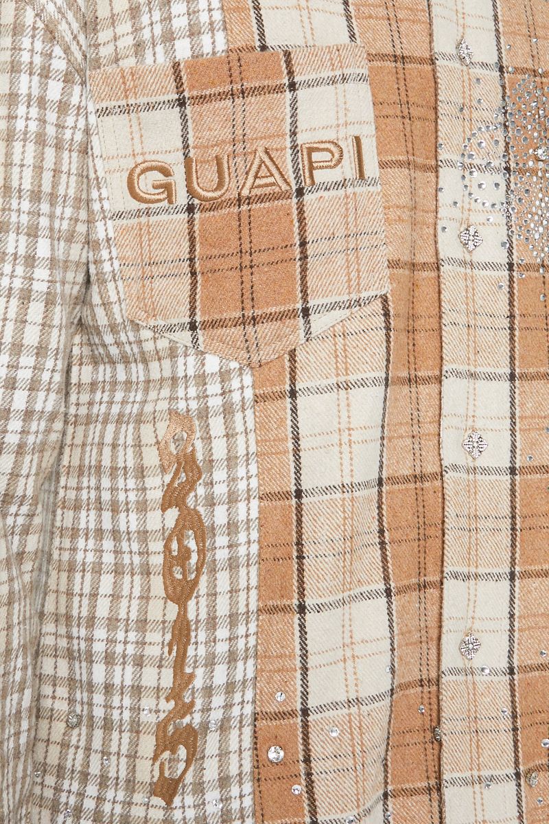 Cross Flannel Shirt (Cream)