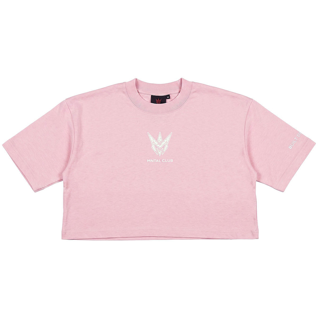 MNTAL Club Cropped Tee (Pink)
