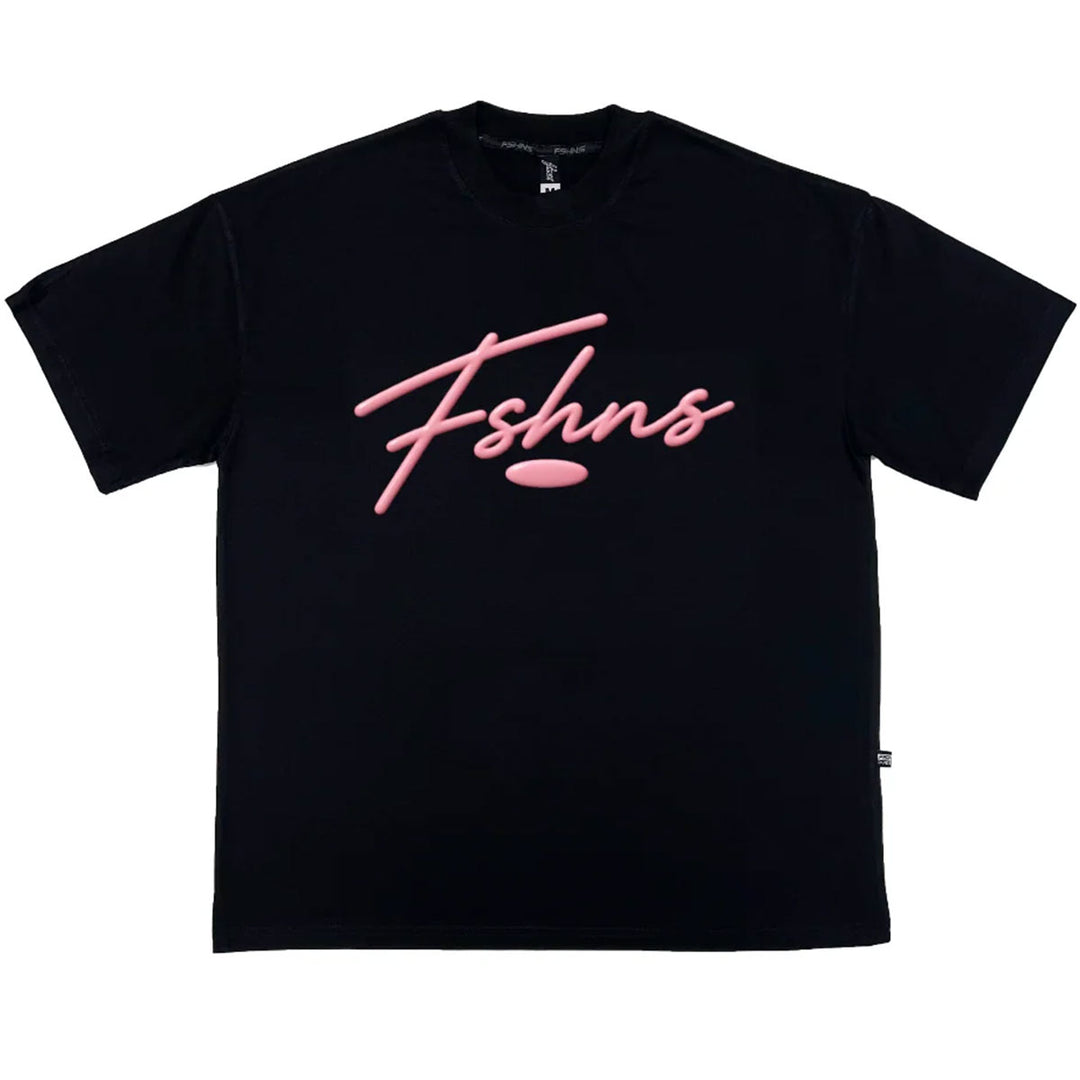 Big Cursive Oversize Tee (Black)