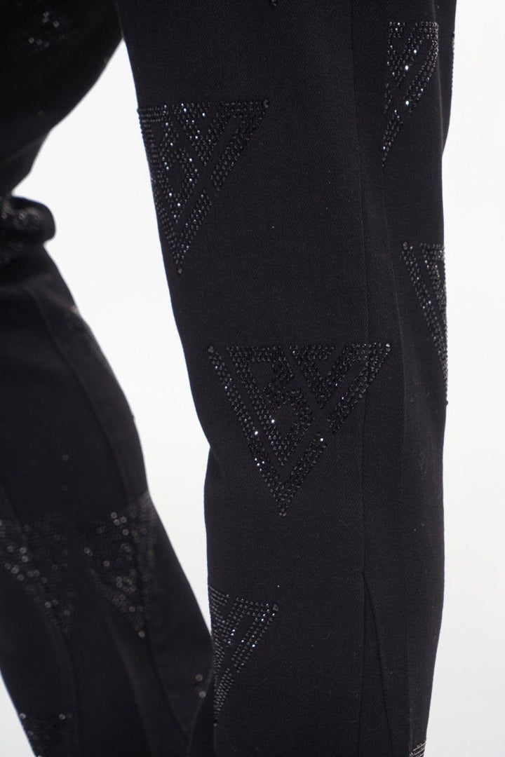 Show Jet Black Stacked Flare Jeans