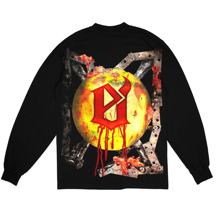 Monosmile Long Sleeve Tee (Black)