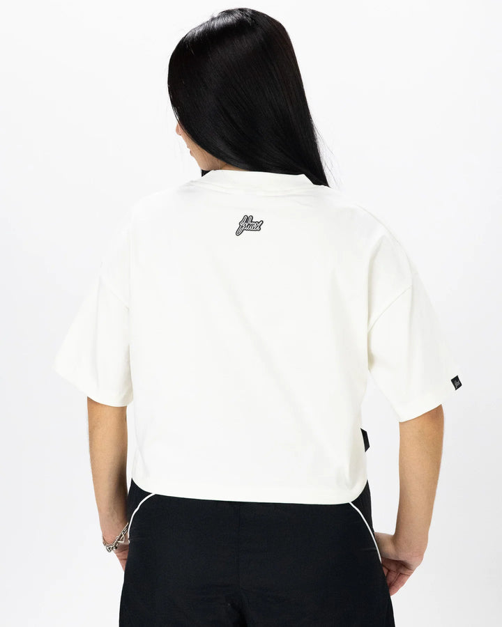Boxy Basic Logo Crop Tee (Vanilla)