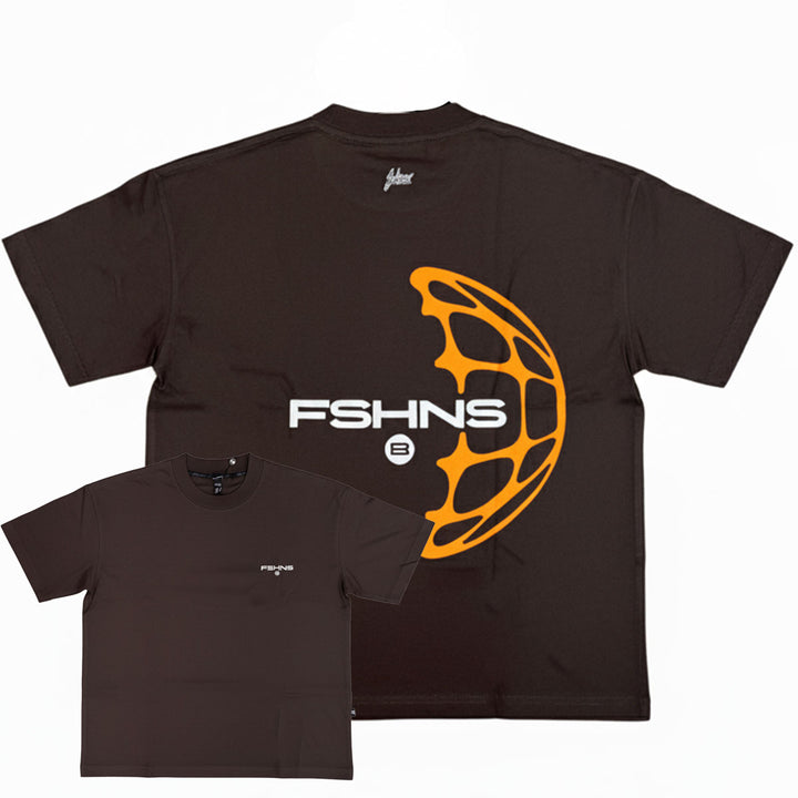 World Oversize Tee (Brown / Orange)
