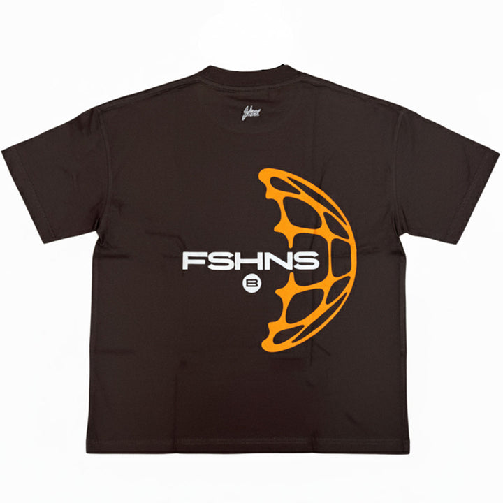 World Oversize Tee (Brown / Orange)