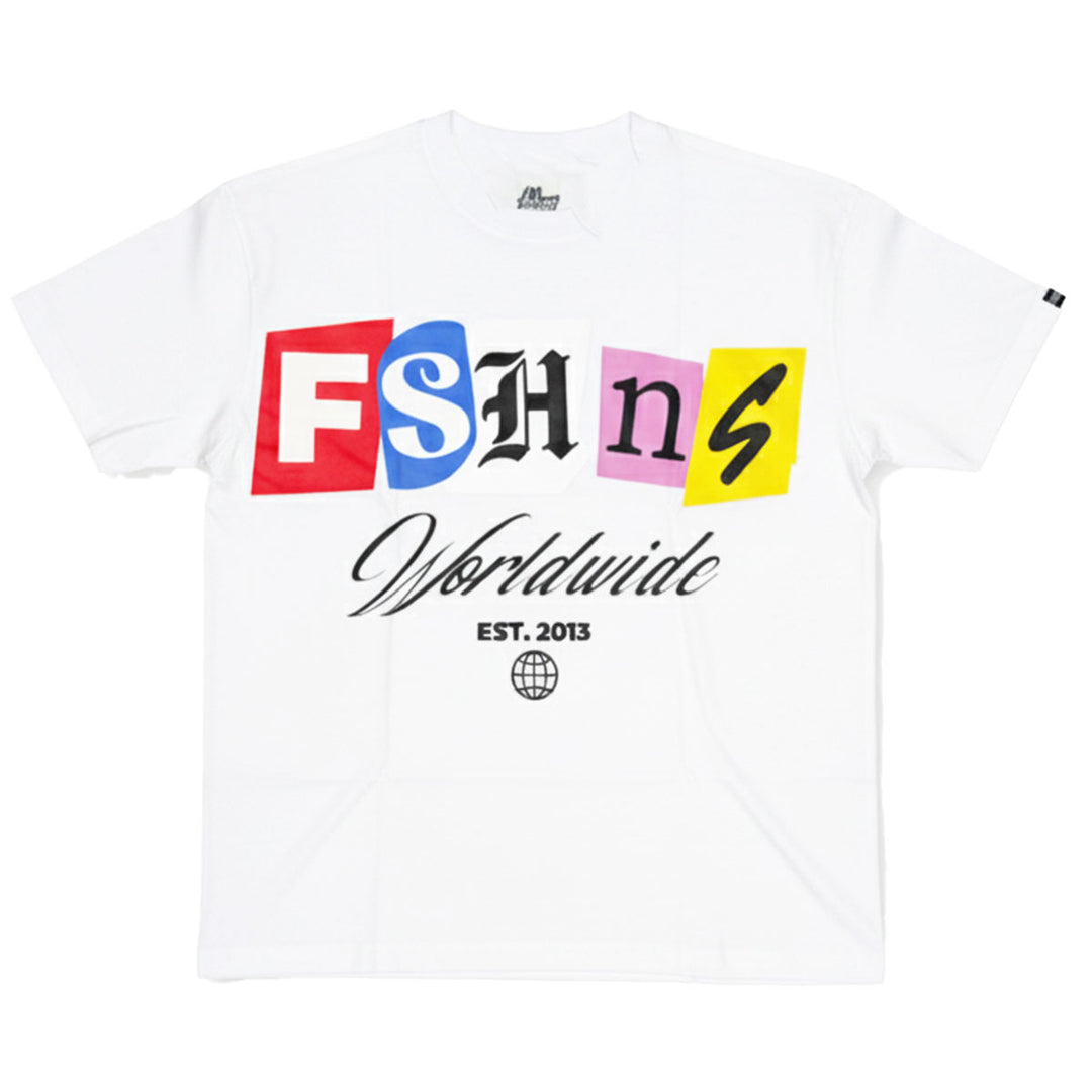 Color Block Oversize Tee (White)