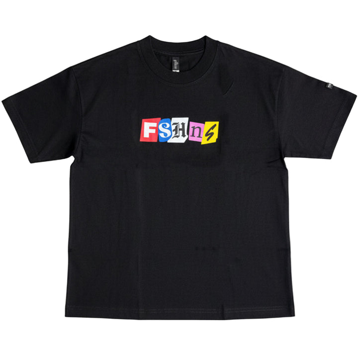 Color Block Oversize Tee (Black)