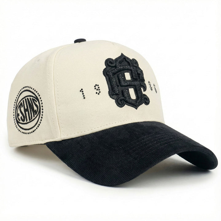 Zorath Rhinestone Hat (Bone)