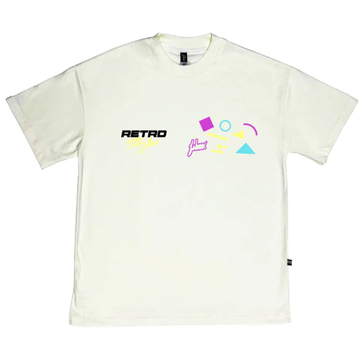 Retro Style Oversize Tee (Vanilla)