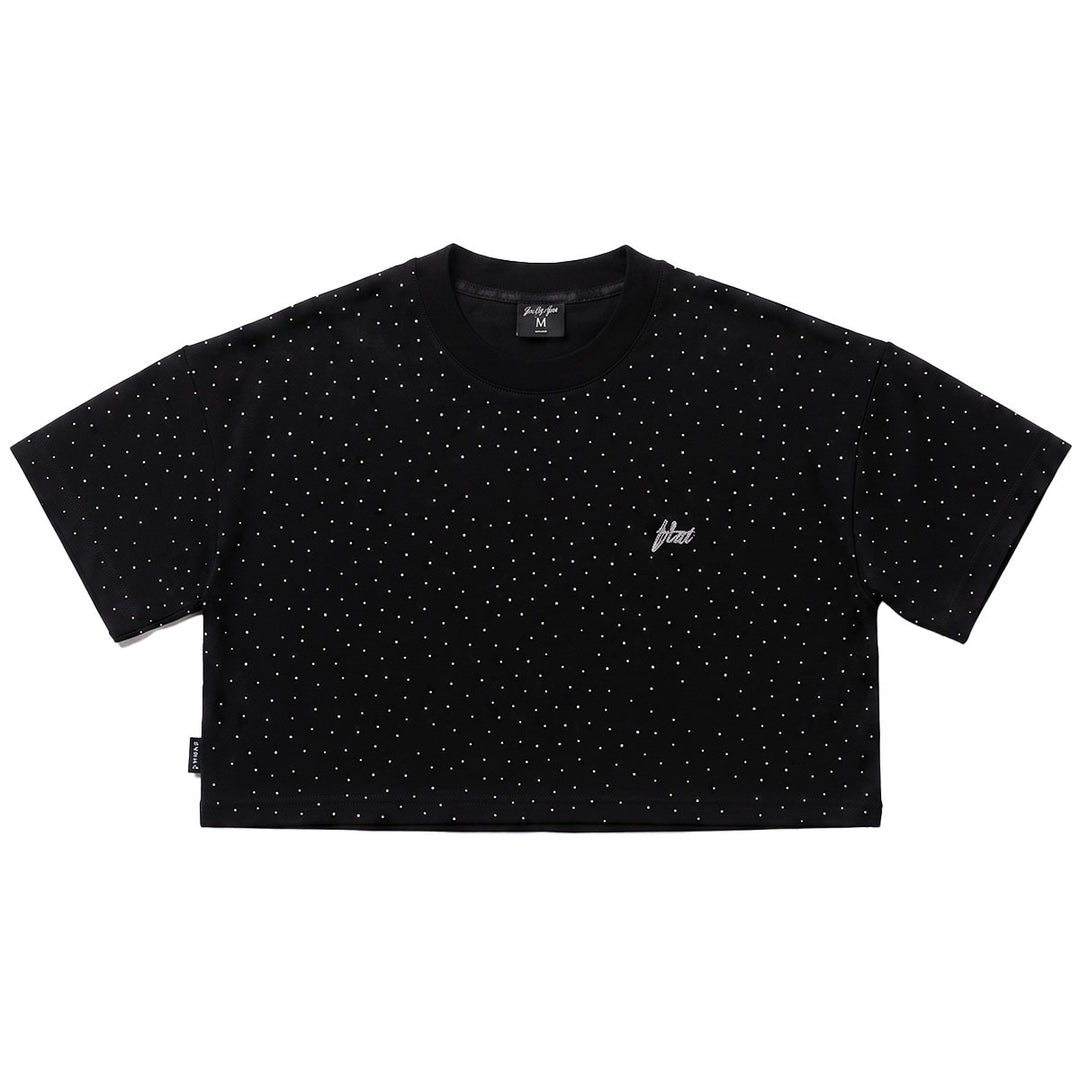 Shining Lady Crop Top Tee (Black)