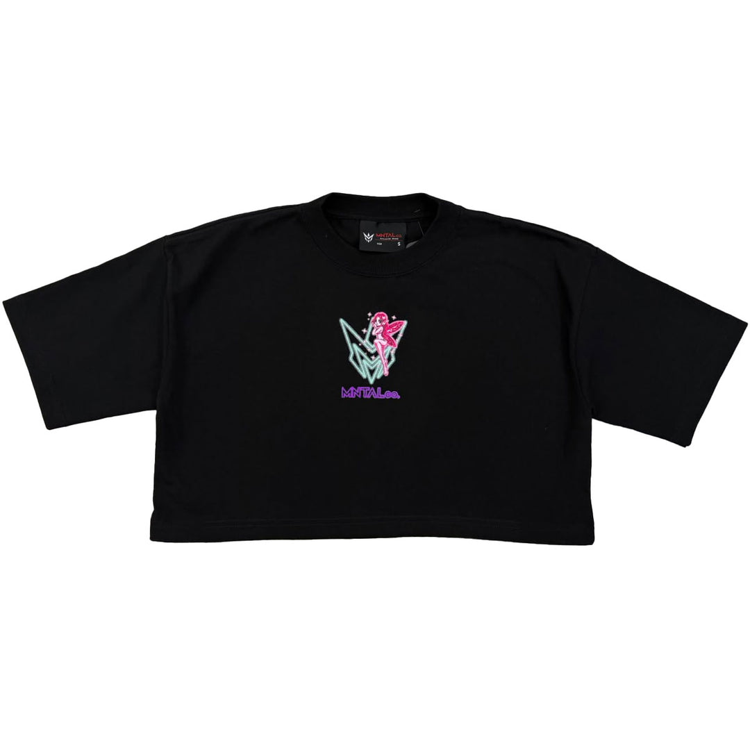 Your Mind, Your Move Fairy Cropped Tee (Black)