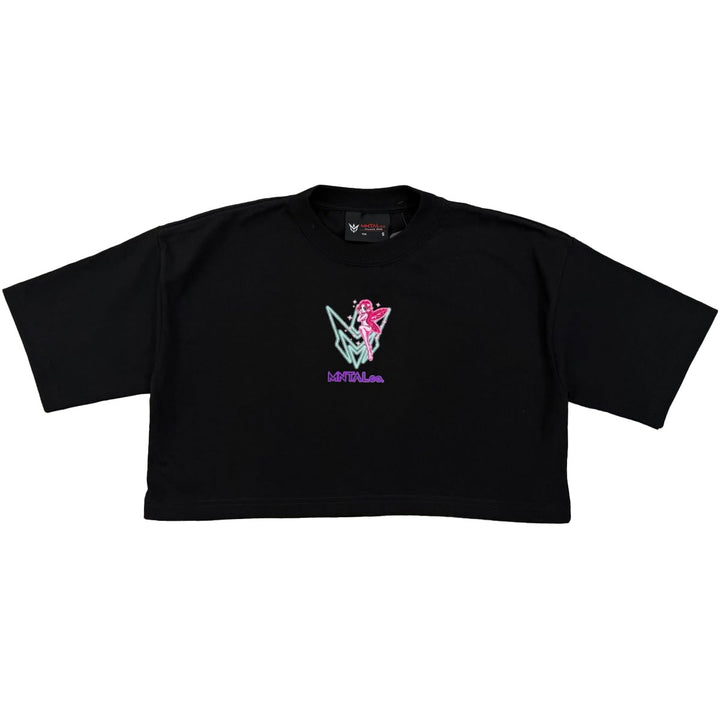 Your Mind, Your Move Fairy Cropped Tee (Black)