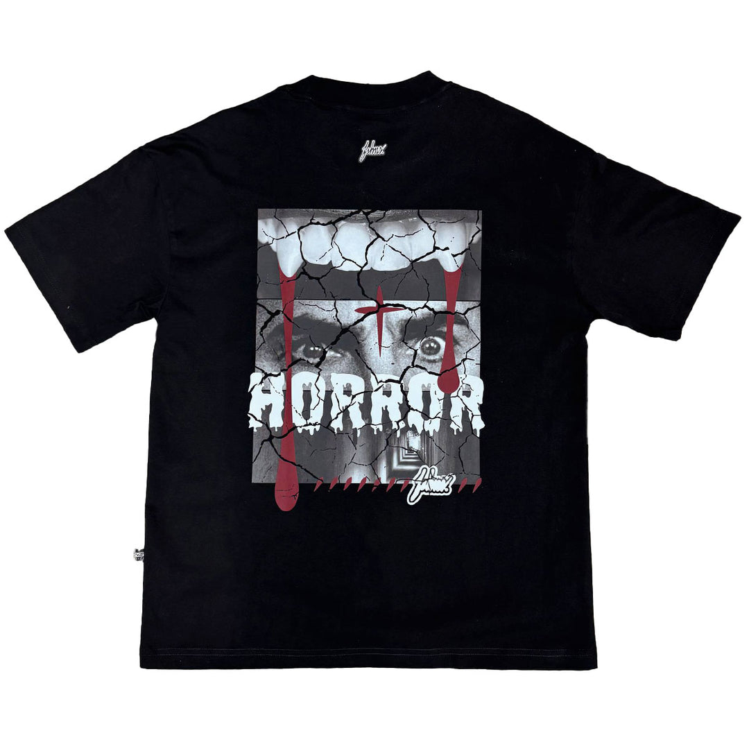 Horror Drip Oversize Tee (Black)