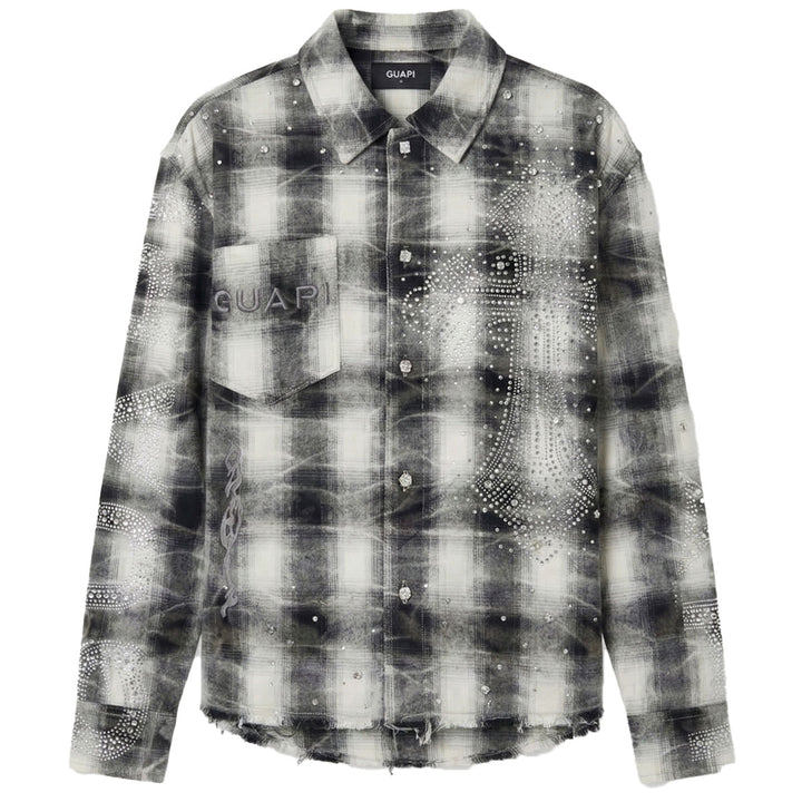 Cross Flannel Shirt (Cloud Grey)