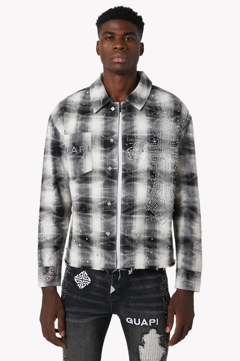 Cross Flannel Shirt (Cloud Grey)